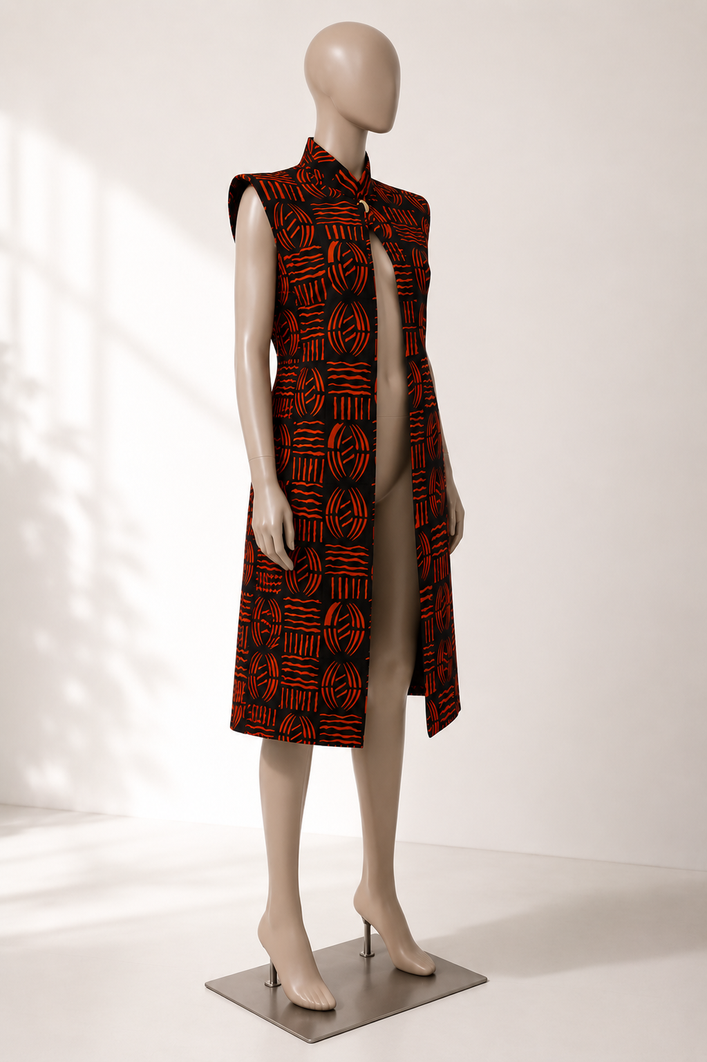 Waridi Sleevless Ankara Jacket