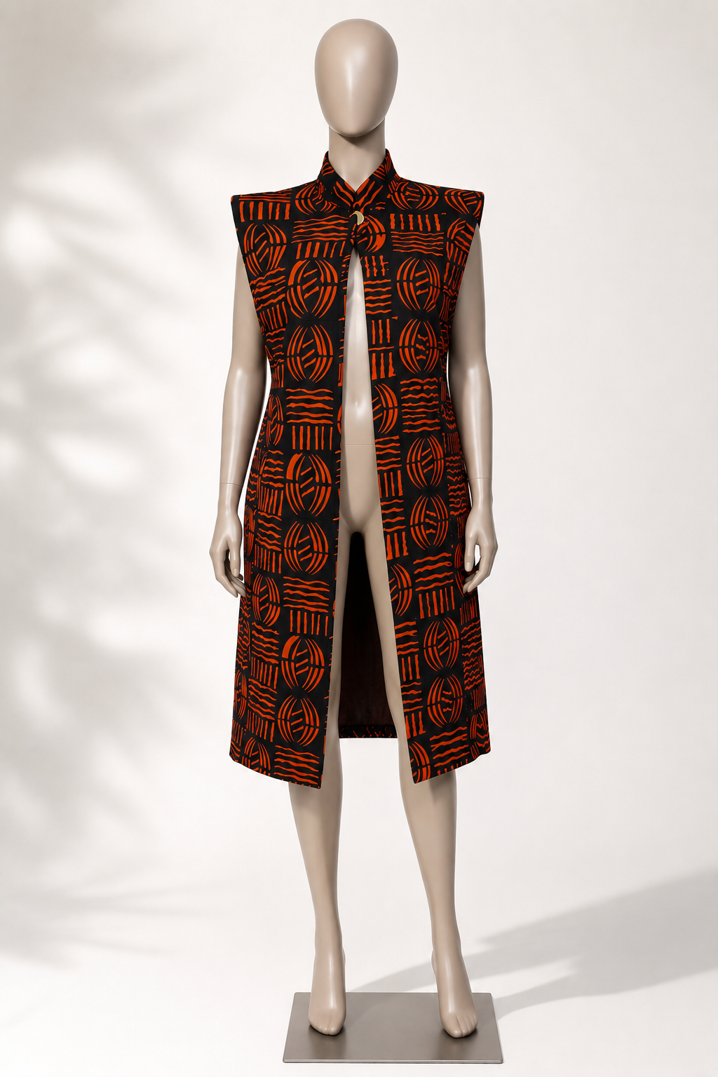Waridi Sleevless Ankara Jacket