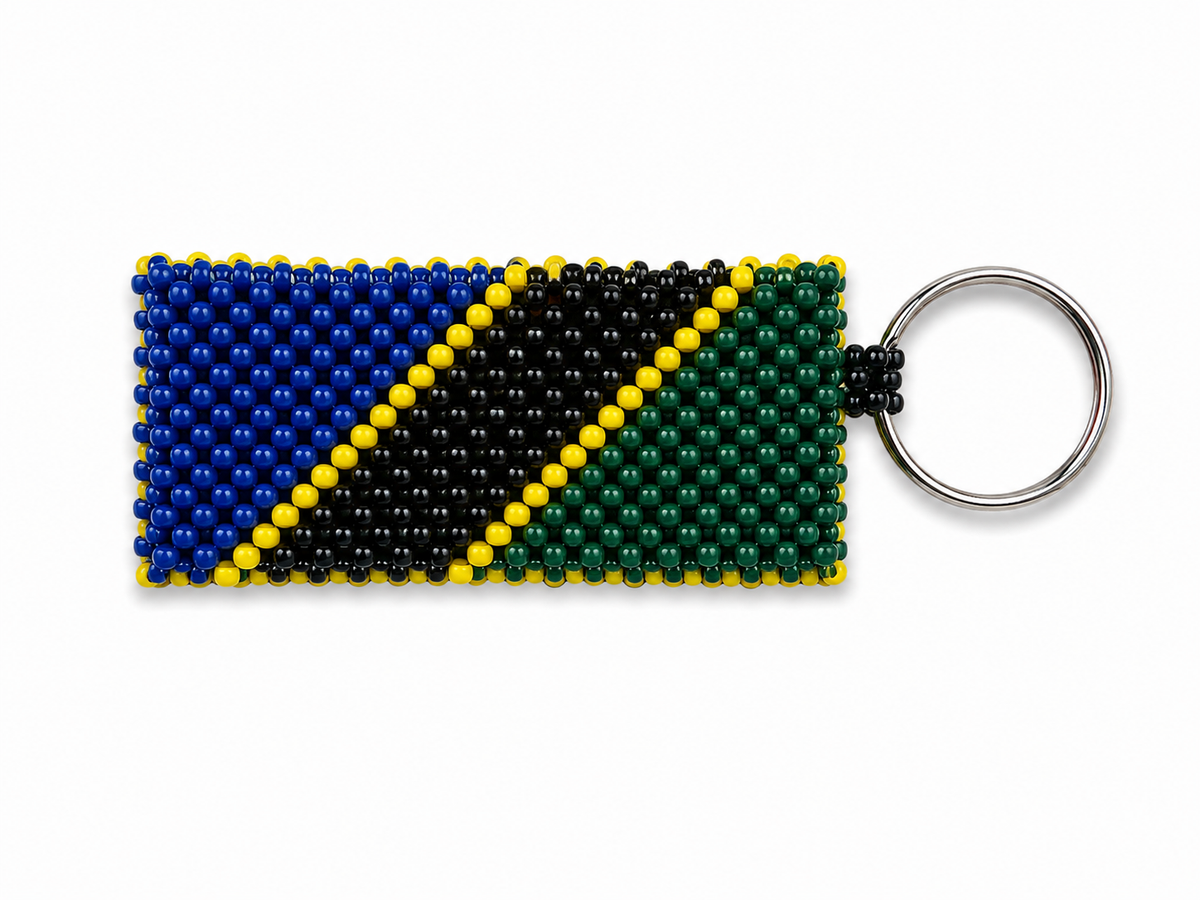 Tanzania Handmade Beaded Keychain