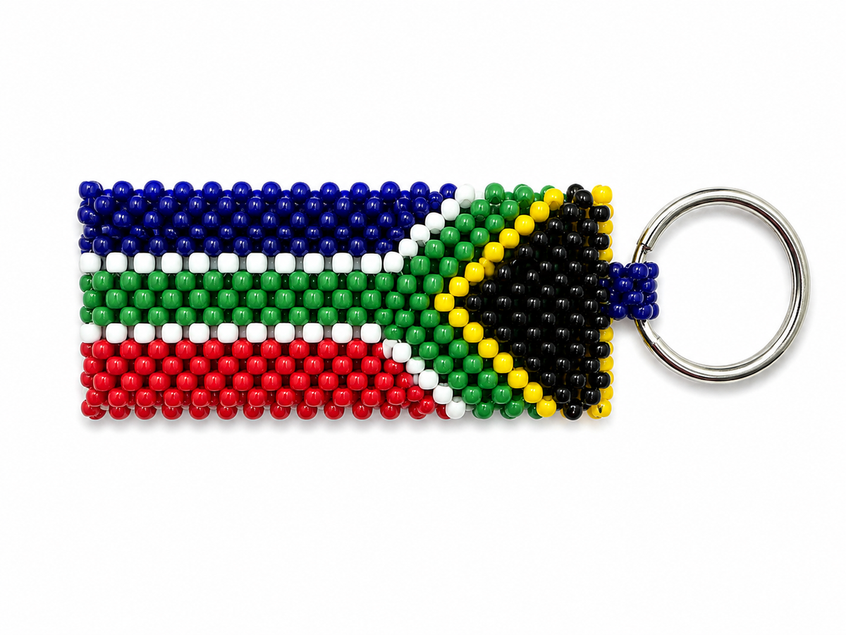 South African Handmade Beaded Keychain